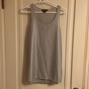 Pretty silver / grey tank top. Loose fitting. Stylish